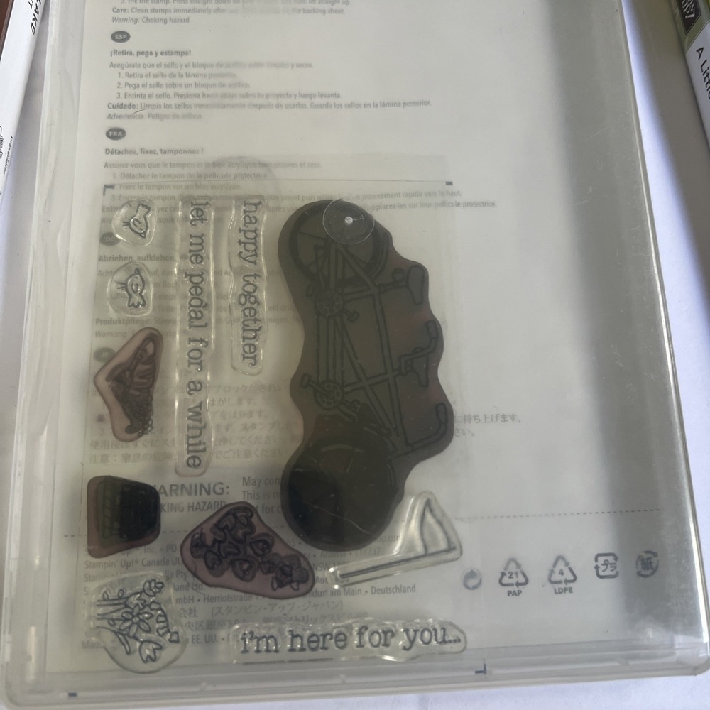 Lot of 8 SETS Stampin Up Unmounted Rubber Stamps  Animals,Thinking of you,Thanks - Picture 13 of 16
